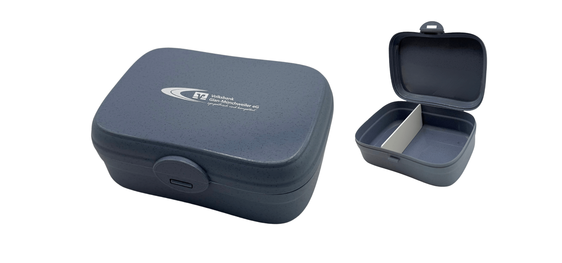 Lunchbox mit Logo der Volksbank Glan-Münchweiler eG
